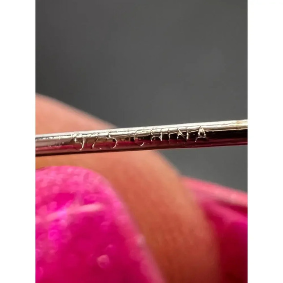 CZ sterling silver long dangle earrings - Picture 2 of 9